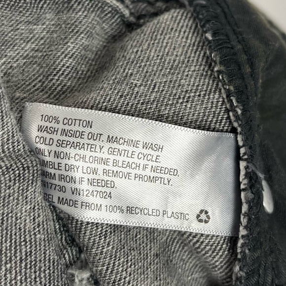 Wild Fable 18 Highest Rise Cutoff Shorts Distressed Acid Wash 80's Button Fly - Picture 6 of 7